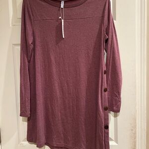 Women's Crew Neck Sweater - Mauve